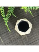 Aranyfóliázott tároló - poligon, fekete belsővel