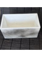 Kaspó - NAGY méret - "smokey" színben, fehér belsővel