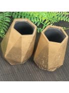 Matt arany tároló - 2db poligon, fekete belsővel