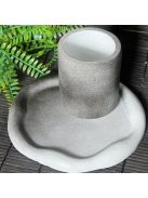 Henger tároló - "smokey" beton, fehér belsővel