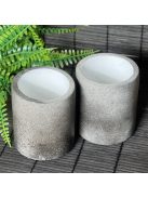 2 db Henger tároló - "smokey" beton, fehér belsővel