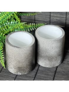   2 db Henger tároló - "smokey" beton, fehér belsővel