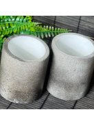 2 db Henger tároló - "smokey" beton, fehér belsővel
