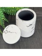 Henger tároló, tetővel - márvány mintás