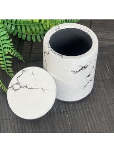 Henger tároló, tetővel - márvány mintás