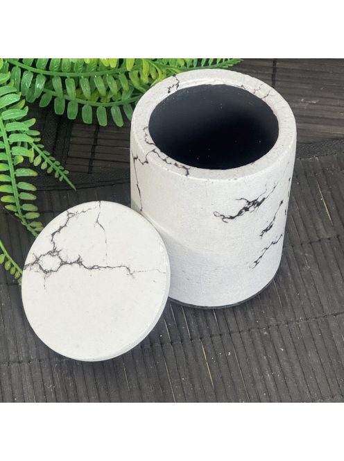 Henger tároló, tetővel - márvány mintás