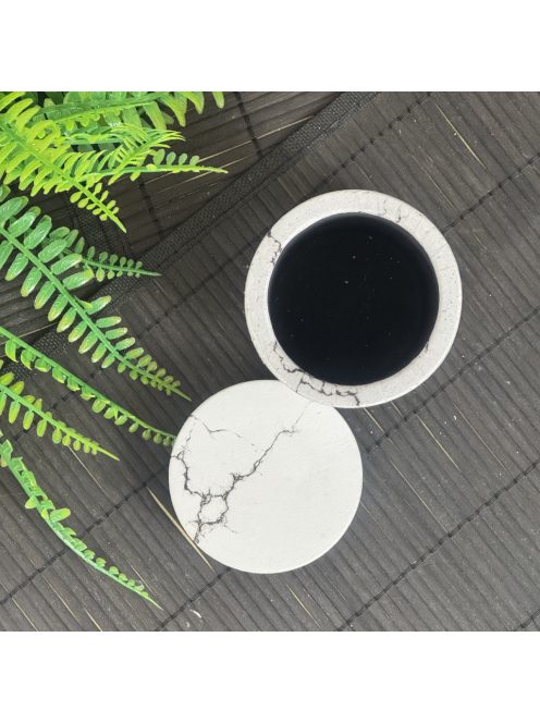 Henger tároló, tetővel - márvány mintás