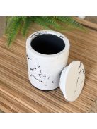 Henger tároló, tetővel - márvány mintás