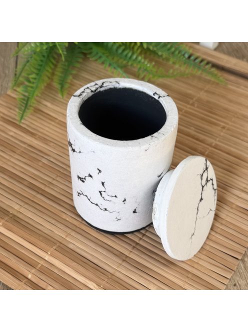 Henger tároló, tetővel - márvány mintás