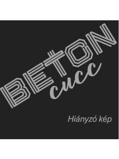   Idézetes, kék csempemintás kaspó - kocka, fehér belsővel v21