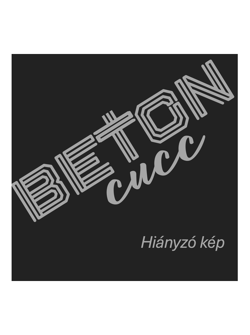 Idézetes, kék csempemintás kaspó - kocka, fehér belsővel v21