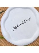 Alpha and Omega - Kör, hullámos szélű dekor tányér