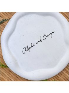 Alpha and Omega - Kör, hullámos szélű dekor tányér