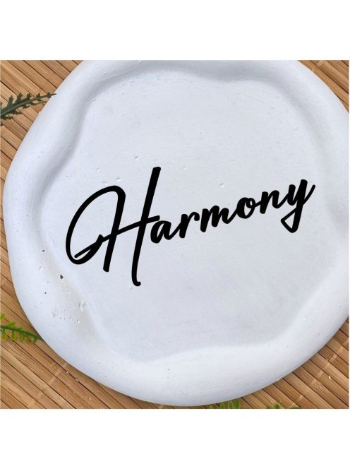 Harmony -  Kör, hullámos szélű dekor tányér