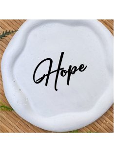 Hope -  Kör, hullámos szélű dekor tányér