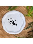 Hope -  Kör, hullámos szélű dekor tányér