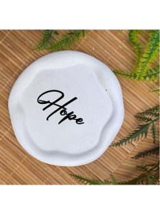 Hope -  Kör, hullámos szélű dekor tányér