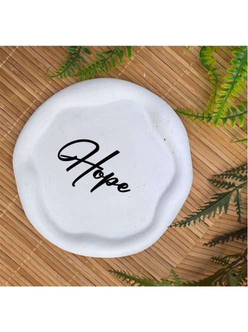 Hope -  Kör, hullámos szélű dekor tányér