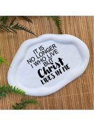 It is no longer I who live, but Christ loves in me  -  Ovális, hullámos szélű dekor tányér