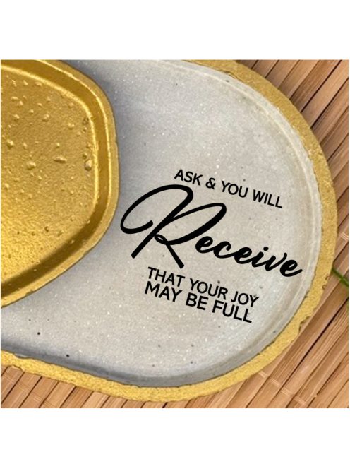 Ask and you will receive - ovális kicsi dekor tányér