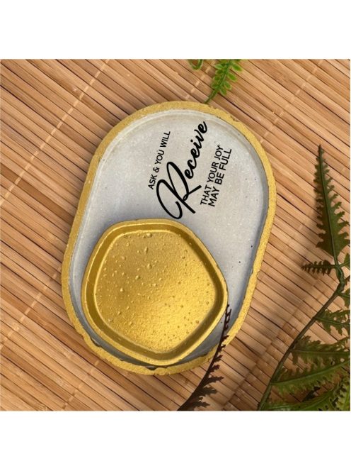 Ask and you will receive - ovális kicsi dekor tányér