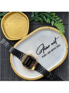 Fear not for I am with you  - ovális kicsi dekor tányér