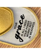 Your grece is all I need...- ovális kicsi dekor tányér