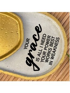 Your grece is all I need...- ovális kicsi dekor tányér