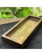 Aranyozott, téglalap alapú betontálca