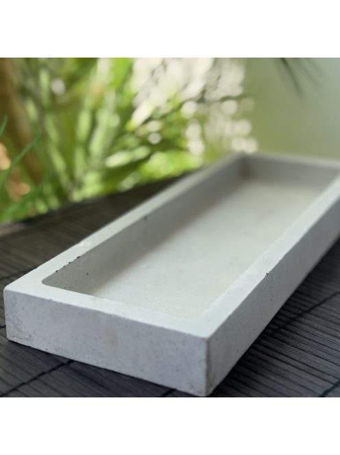 Natúr, téglalap alapú betontálca