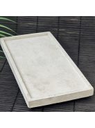 Natúr, téglalap alapú betontálca, alacsony peremmel