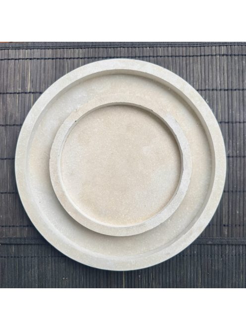 Kör tálca szett - 2db, natúr színben