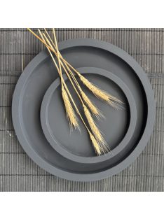 Kör tálca szett - 2db, matt fekete