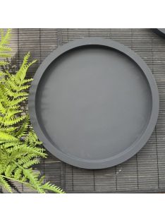 Nagy kör tálca - matt fekete