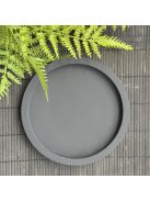 Közepes méretű kör tálca - matt fekete
