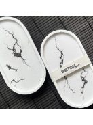 Ovális dekortálca - márvány mintás