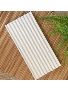 Texturált fehér tálca - téglalap alapú - fehér