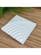 Texturált fehér tálca - négyzet alapú, kicsi - fehér