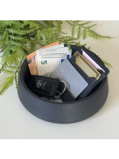 Dekor tál - kívül-belül matt fekete