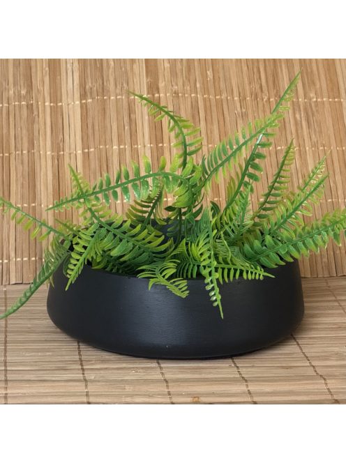 Dekor tál - kívül-belül matt fekete