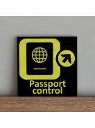 Aviation/ Passport Control - felakasztható betonkép