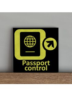 Aviation/ Passport Control - felakasztható betonkép