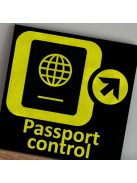 Aviation/ Passport Control - felakasztható betonkép