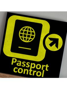 Aviation/ Passport Control - felakasztható betonkép
