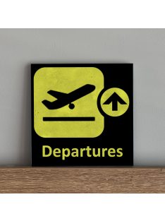 Aviation/ Departures - felakasztható betonkép