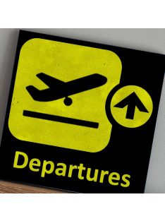 Aviation/ Departures - felakasztható betonkép