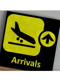 Aviation/ Arrivals - felakasztható betonkép