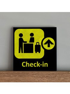 Aviation/ Check-in - felakasztható betonkép