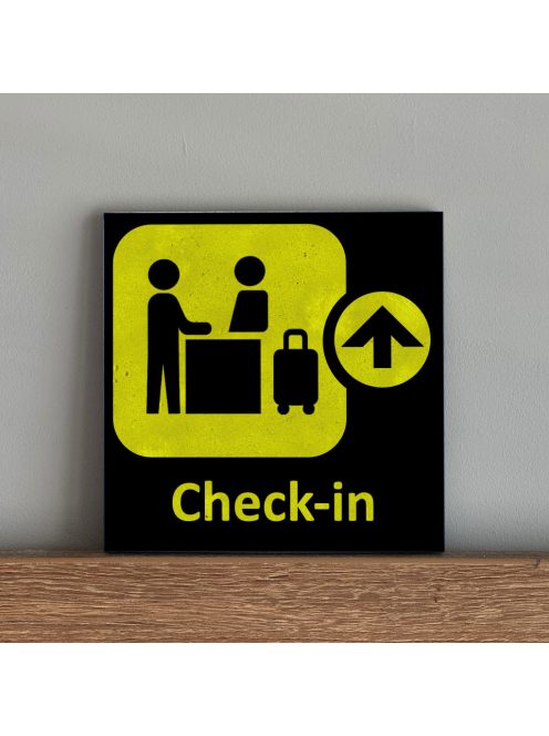 Aviation/ Check-in - felakasztható betonkép