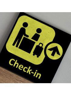 Aviation/ Check-in - felakasztható betonkép